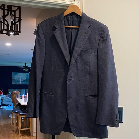 Canali Luxury Blue Men's Blazer - Picture 1 of 7